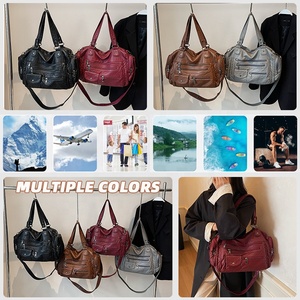Borsa a <span class=keywords><strong>Tracolla</strong></span> Sportiva Trendy in Pelle PU Impermeabile con <span class=keywords><strong>Tracolla</strong></span> Regolabile, Tasca Antifurto e Tasca Laterale con Cerniera, <span class=keywords><strong>Basso</strong></span> MOQ - Product Image 4
