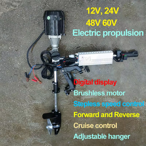 Moteur Hélice 12V/48V 800W pour Bateau Gonflable de Pêche, Propulseur Portable pour Bateau, Moteur Hors-Bord - Product Image 1