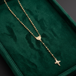 Rosaries Religious Catholic Sharosky San Judastadeo Necklace Guadalupe Virgin Rosary Gold <b>Chains</b> Gold Filled Jewelry Oro Joyeria - Product Image 1