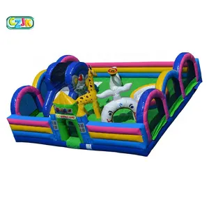 cartoon outdoor china combo jumping castle inflatable playground