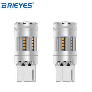 Brieyes Nouveau Design F2 Super Canbus Ampoule LED Sans Erreur pour Feux de Virage 1156 Bau15s P21w Py21w W21s Ambre Puces CSP 24W - Product Image 3