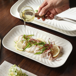 <span class=keywords><strong>Assiette</strong></span> rectangulaire jetable en céramique moderne, design brillant, pour apéritifs, desserts, fruits <span class=keywords><strong>de</strong></span> mer, maison, restaurant, fête - Product Image 6