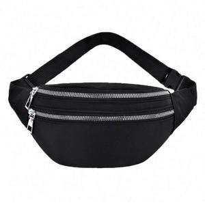 Sac de poitrine multifonctionnel tendance, sac banane de voyage décontracté en tissu Oxford pour femme - Product Image 1