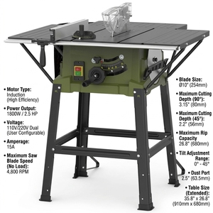 <span class=keywords><strong>Scie</strong></span> à table 4800 tr/min, machine à couper le bois coulissante, <span class=keywords><strong>scie</strong></span> à onglet <span class=keywords><strong>circulaire</strong></span> composée, lame TCT, <span class=keywords><strong>scie</strong></span> à table pour le travail du bois - Product Image 1