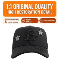 NUEVAS Gorras Baez de Gamuza de 5 Paneles, Personalizadas, Bordadas Originales, con Pedrería, Logotipo Metálico del Fabricante, Gorras Baez de Gamuza, Gorras G5