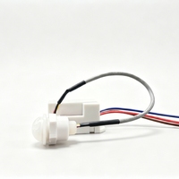 Détecteur infrarouge séparé PIR, interrupteur de détection de mouvement AC110-240V, temporisation réglable, Lux, angle de 120°, montage encastré, lumière LED intérieure, 0,3-0,5s