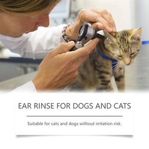 Gouttes auriculaires naturelles à base de plantes pour animaux de compagnie, directement de l'usine, nettoyant sûr pour les oreilles, éliminateur de cire et d'odeurs pour chiens et chats - Product Image 4