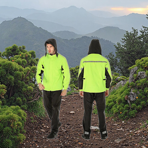 Eco-Friendly <strong>Raincoat</strong> <strong>Nylon</strong> Motorcycle Rain Coat for Adults Waterproof Rainsuit - Product Image 3
