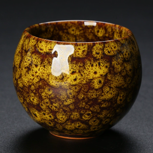 Bol à thé en céramique à glaçure réactive de qualité supérieure, tasse de dégustation unique en forme d'œuf de dragon pour le thé Kung Fu, l'espresso, le matcha et le saké - Product Image 4