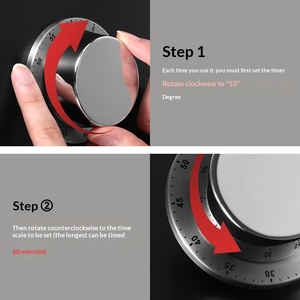 Temporizador de Cocina Magnético, Recordatorio de Horarios para Hornear, para Aprender a Gestionar el Tiempo, Reloj Despertador Mecánico - Product Image 5