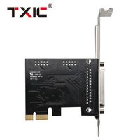 Adaptateur d'extension PCI Express vers 1 parallèle avec carte ASIX/AX99100A Chip DB25 Riser pour ordinateur de bureau