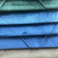 Tissu d'ameublement 100% polyester, velours matelassé, pongé pour housses de coussin