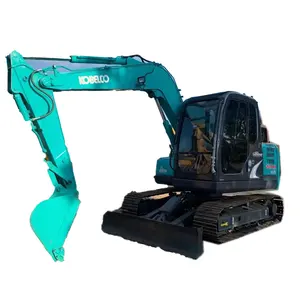 Atacado usado escavadeira no japão Kobelco original SK75 SK75SR 7.5 ton escavação equipamentos com martelo hidráulico