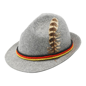 Nicky Bigs Novedades Adulto Oktoberfest Sombrero Alemán Bávaro Suizo Vestir Fieltro Alpino Sombreros Tirolés Lederhosen <span class=keywords><strong>Disfraz</strong></span> Fedora - Product Image 3