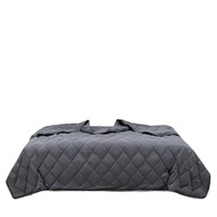 Couverture lestée matelassée en grille de qualité supérieure – Distribution uniforme du poids, confort apaisant pour les voyages, les pique-niques et la maison