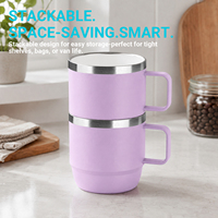 Couvercle de gobelet isotherme en acier inoxydable 304, avec logo personnalisé, pour tasses à café, bureau, voyage, et mugs à revêtement céramique