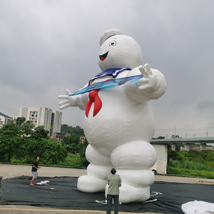Globo Inflable <span class=keywords><strong>Stay</strong></span> <span class=keywords><strong>Puft</strong></span> Marshmallow Man Ghostbusters, Publicidad Personalizada de Dibujos Animados con Ventilador Incorporado para Decoraciones de Halloween - Product Image 3