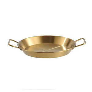 Olla de cocina para hervir mariscos plana de doble oreja de acero inoxidable pulido clásico comercial con platos de pescado para fiestas - Product Image 1