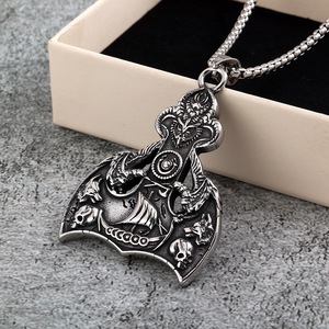 Collar Vikingo con Colgante de Ancla de Acero Inoxidable para Hombre, Amuleto Náutico Nórdico, Joyería de Regalo - Product Image 2