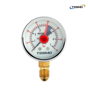 เกจวัดแรงดัน Tesmo 0-70 กก.ซม.² หน้าปัด 40 มม. สำหรับทดสอบสารทำความเย็นในเครื่องปรับอากาศ - Product Image 2