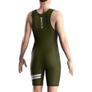 Trajes de Lucha Libre en Oferta, Ropa Deportiva para Gimnasio, Traje de Entrenamiento Personalizado con Logotipo, Traje de Levantamiento de Pesas - Product Image 6