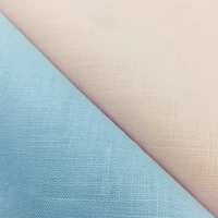 Tissu mélangé 55% lin 45% coton LC20s 120 g/m² 54 pouces de large, teint uni, pour vêtements, robes, chemises, pantalons - Prix abordable