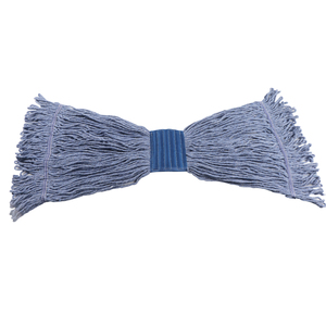 भारी शुल्क वाणिज्यिक पर्यावरण के अनुकूल चार-साइड रिंगिंग टिकाऊ कपास लोप्ड एंड मोप हेड गीले सूखी मूंपिंग के लिए नीले स्ट्रिंग - Product Image 6