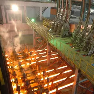 Dökümhane çelik demir yeşil kum mekanize kalıp üretim hattı sürekli döküm makinesi