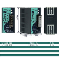 Reignpower 50W 12V 24V Fuentes de alimentación Carril DIN Potencia industrial Salida única Fuente de alimentación de CA a CC Fuente de alimentación conmutada regulada