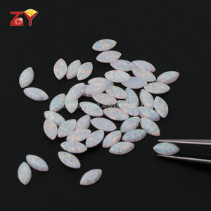 Offre Spéciale 2x4mm 2.5x5mm Marquise Cut White Cabochon Opal Stone - Product Image 1