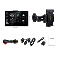 Layar Wireless Moto Carplay 6.2'' Portabel dengan DVR Kamera Ganda dan Sistem Navigasi Motor Kecerahan Ultra 1000NIT