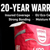 Sac en papier kraft à valve 20 kg, imperméable, écologique, biodégradable pour l'emballage d'adhésif pour carrelage et de mortier sec, valve laminée personnalisée