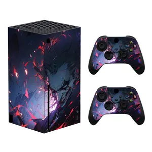 Pegatinas de vinilo envolventes extraíbles, cubierta de piel para <span class=keywords><strong>Microsoft</strong></span> <span class=keywords><strong>Xbox</strong></span> <span class=keywords><strong>Series</strong></span> <span class=keywords><strong>X</strong></span>, pegatinas de controlador para pieles de consola personalizadas - Product Image 1