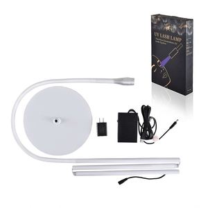 Lampe de sol UV LED professionnelle Elanby FL009 pour extensions de cils, système à pédale, colle certifiée CE ROHS, garantie 1 an, noire - Product Image 3