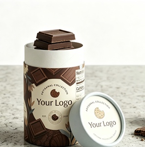 Food Grade Craft Paper Tube Moisture Proof Eco-friendly Custom Size Packaging for Chocolate Cookies Candy Nuts/Snacks UV/Graphic - Product Image 3