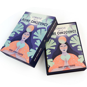 Impresión Personalizada de Caja con Tapa y Base para Cartas del <span class=keywords><strong>Tarot</strong></span> Divino con Guía y Estampado Dorado al por Mayor - Product Image 2