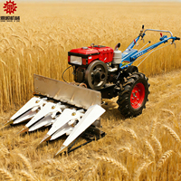 Mini Cosechadora Montada en Tractor, Segadora de Arroz y Trigo, Implemento Agrícola Multifuncional, Cortadora-Formadora de Hileras, Cosechadora de Paja de Maíz