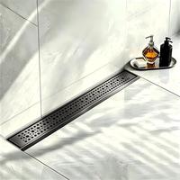Drenaje de Ducha Lineal Gris Cepillado de Acero Inoxidable 304 para Uso Comercial, Cocina, Exterior y Baño Moderno