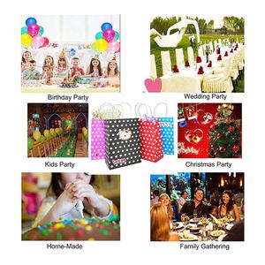 Bolsas de Papel Kraft con Asas para Regalos, Diseño de Puntos Pequeños, Ecológicas y Duraderas, con Logotipo Personalizado - Product Image 6