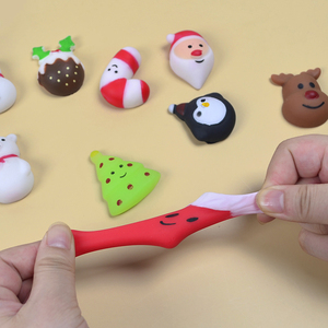 Juguetes Blandos de Santa Claus de Alta Calidad para Navidad, Juguetes Kawaii para Apretar, Mini Juguetes de TPR Suaves para Fiestas, Regalos para Niños - Product Image 3