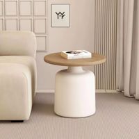 Mesa de Centro de Madera Maciza Estilo Nórdico Multifuncional para Apartamentos Pequeños, Muebles para Sala de Estar