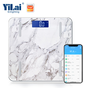 <span class=keywords><strong>Balanza</strong></span> electrónica inteligente con Wifi para medir grasa corporal, producto a escala CE ROHS Yilai, balanzas Digitales de impedancia, solución para Tuya - Product Image 1