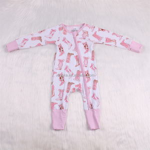 Nuovo arrivo famiglia abbinata Set di abbigliamento in bambù con stampa personalizzata tessuto di bambù per neonati vestiti con cerniera - Product Image 2