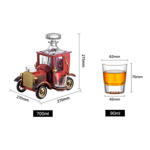 אוסף של 700 מ "ל בצורת מכונית שקופה גבוהה בצורת מכונית - Product Image 6