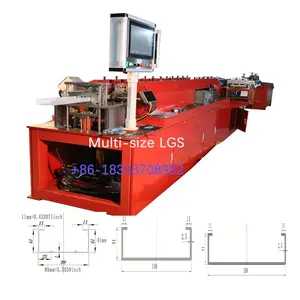Muiti sizes C70 C89 C140 C200 three in one four in one light gauge steel framing machine for building and warehouse