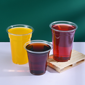 Venta caliente de plástico transparente PET vasos de pared simple logotipo personalizado impreso 12oz 24oz bebidas desechables leche jugo Tequila café - Product Image 3