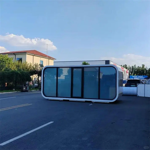 Casa Prefabricada Minimalista con Estructura de Acero, Tipo Apple Pod, Oficina Móvil Portátil para Glamping y Uso en Parques - Product Image 1