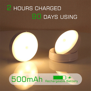 360 Rotated PIR <b>Motion</b> <b>Sensor</b> <b>LED</b> Night <b>Light</b> Wall Rechargeable Under Cabinet <b>Light</b> Wireless Closet Night Lamp - Product Image 2