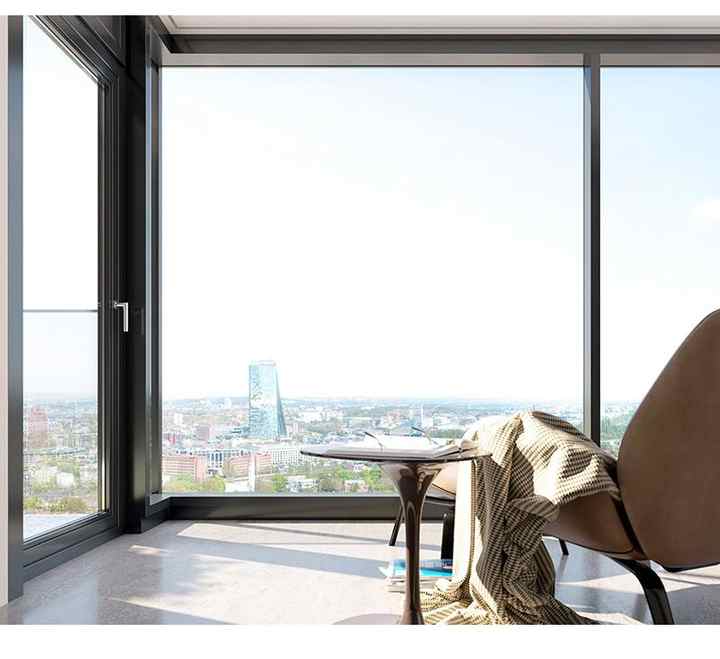 View of Modern Design Soundproof Aluminum Window Swing Casement for House ...