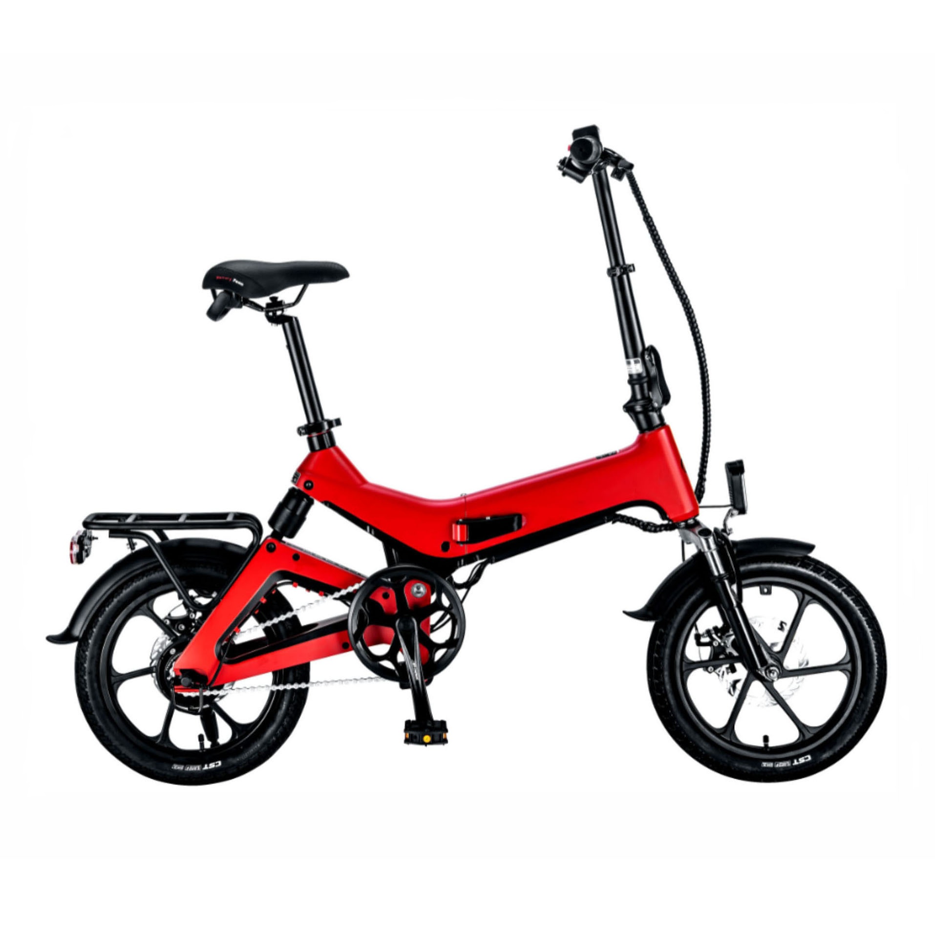 Vélo électrique rouge